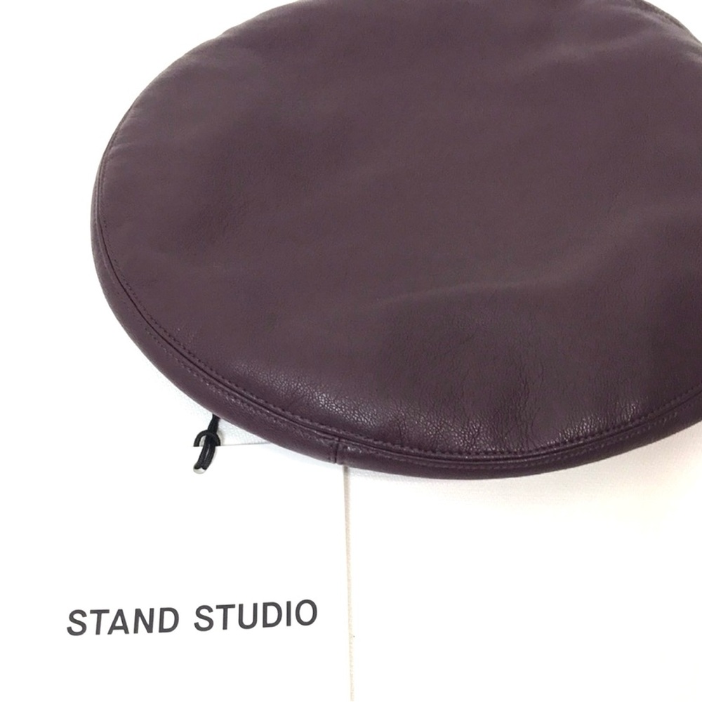 NWT Stand Studio Freida faux Leather Beret os